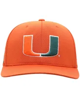 Men's Top Of The World Orange Miami Hurricanes Reflex Logo Flex Hat