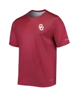 Men's Columbia Crimson Oklahoma Sooners Terminal Tackle Omni-Shade T-shirt