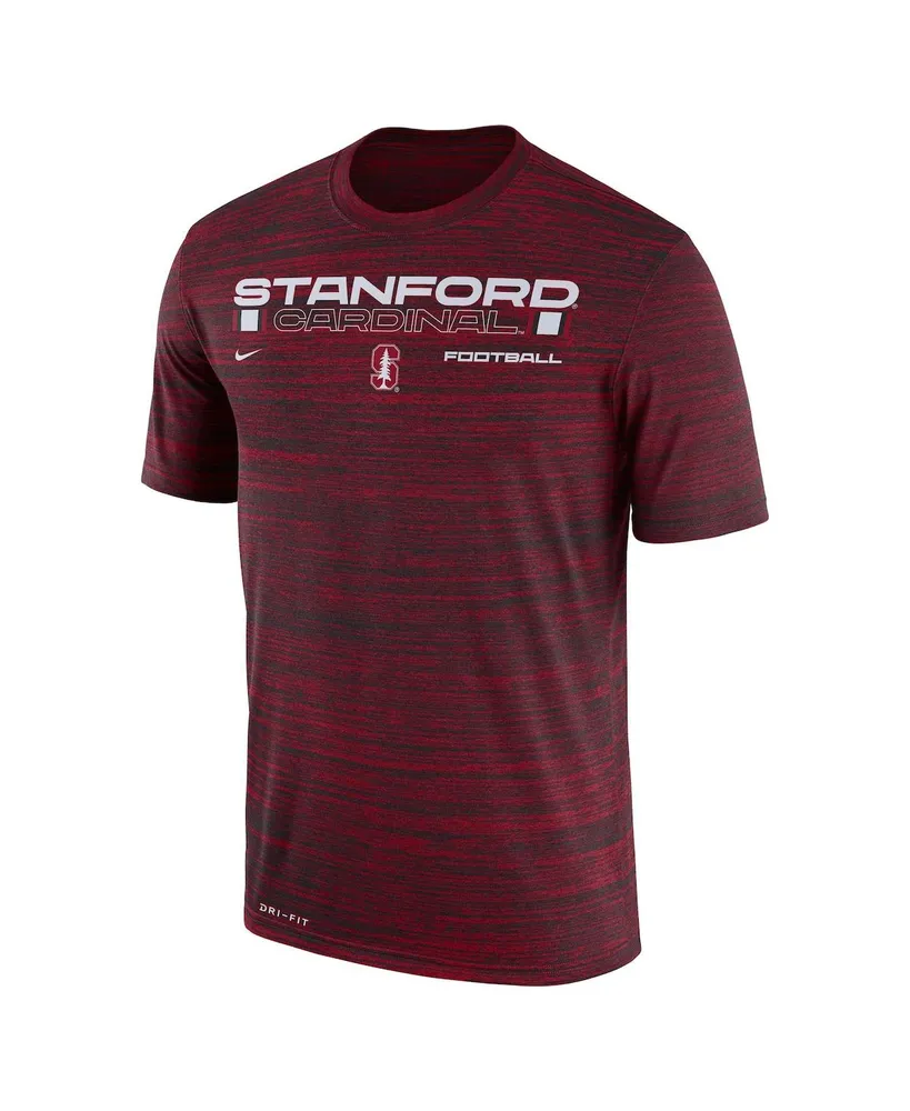 Men's Nike Cardinal Stanford Velocity Legend Space-Dye Performance T-shirt