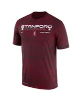 Men's Nike Cardinal Stanford Velocity Legend Space-Dye Performance T-shirt