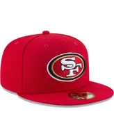 Men's New Era Scarlet San Francisco 49Ers Team 49Fifty Fitted Hat