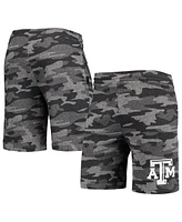 Men's Concepts Sport Charcoal, Gray Texas A&M Aggies Camo Backup Terry Jam Lounge Shorts