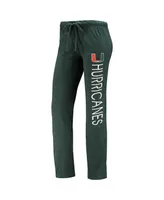 Women's Concepts Sport Green, Orange Miami Hurricanes Tank Top and Pants Sleep Set