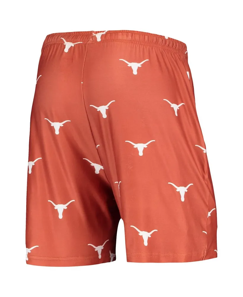 Men's Concepts Sport Texas Orange Longhorns Flagship Allover Print Jam Shorts