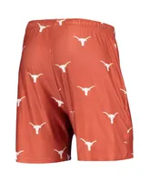 Men's Concepts Sport Texas Orange Longhorns Flagship Allover Print Jam Shorts