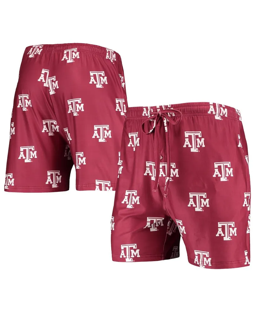 Men's Concepts Sport Maroon Texas A&M Aggies Flagship Allover Print Jam Shorts