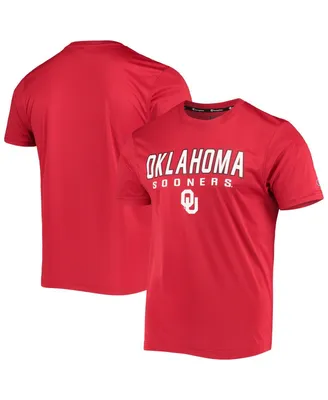 Men's Champion Crimson Oklahoma Sooners Stack T-shirt