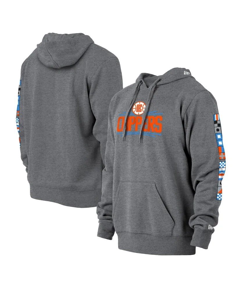 Men's New Era Gray La Clippers 2021/22 City Edition Pullover Hoodie