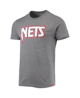 Men's Sportiqe Heathered Gray Brooklyn Nets Moments Mixtape Comfy Tri-Blend T-shirt