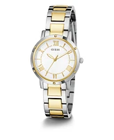 Guess Women's Two Tone Stainless Steel Bracelet Watch, 34mm