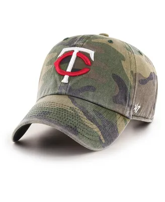 Men's '47 Camo Minnesota Twins Clean Up Adjustable Hat