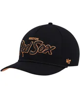 Men's '47 Brand Black Boston Red Sox Mango Undervisor Hitch Snapback Hat