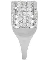 Diamond Multirow Ring (1 ct. t.w.) in 14k White Gold