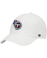 Men's '47 White Tennessee Titans Clean Up Adjustable Hat