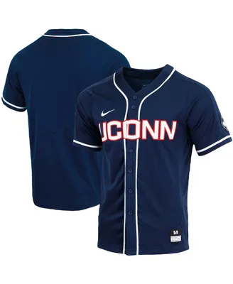 Men's Nike Navy UConn Huskies Replica Full-Button Baseball Jersey