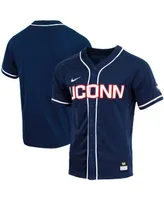 Men's Nike Navy UConn Huskies Replica Full-Button Baseball Jersey