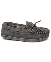 Minnetonka Little Boys Pile Lined Hardsole Moccasin Slippers