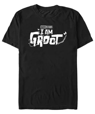 Men's Marvel Film I am Groot Logo Short Sleeve T-shirt