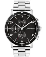 Calvin Klein Men's Gauge Stainless Steel Bracelet Watch 46mm