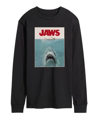Men's Jaws Poster Long Sleeve T-shirt