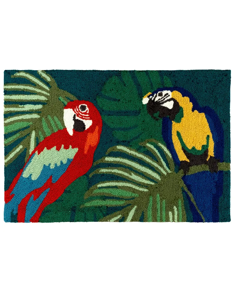 Liora Manne' Frontporch Parrot Pals 2'6" x 4' Outdoor Area Rug