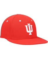 Men's adidas Indiana Hoosiers Crimson On-Field Baseball Fitted Hat