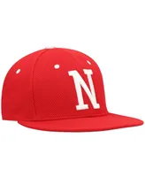 Men's adidas Scarlet Nebraska Huskers On-Field Baseball Fitted Hat