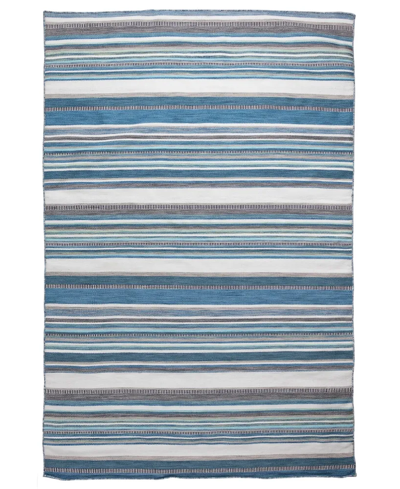 Liora Manne' Sonoma Malibu Stripe 7'6" x 9'6" Outdoor Area Rug