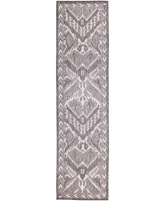 Liora Manne' Malibu Ikat 1'11" x 7'6" Runner Outdoor Area Rug