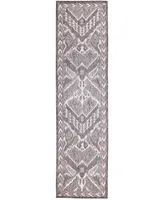 Liora Manne' Malibu Ikat 1'11" x 7'6" Runner Outdoor Area Rug