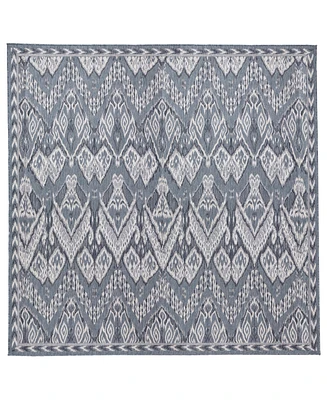 Liora Manne' Malibu Ikat 7'10" x 7'10" Square Outdoor Area Rug