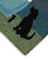 Liora Manne' Frontporch Happy Camper 2'6" x 4' Outdoor Area Rug