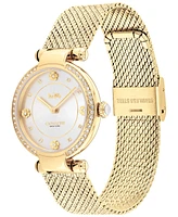 Coach Women's Cary Gold-tone Mesh Bracelet Watch 34mm - Gold