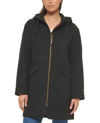 Tommy Hilfiger Women's Zip Front Hooded Coat