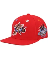 Men's Mitchell & Ness Red Philadelphia 76Ers Hardwood Classics 1997 Nba All-Star Weekend Top Star Snapback Hat