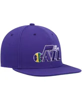 Men's Mitchell & Ness Purple New Orleans Jazz Hardwood Classics Team Ground 2.0 Snapback Hat