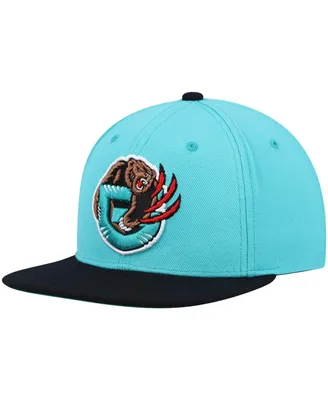 Men's Mitchell & Ness Turquoise, Black Vancouver Grizzlies Hardwood Classics Team Two-Tone 2.0 Snapback Hat