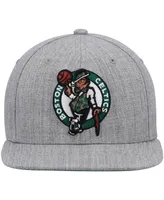 Men's Mitchell & Ness Heathered Gray Boston Celtics 2.0 Snapback Hat