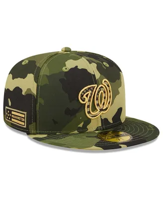 Men's New Era Camo Washington Nationals 2022 Armed Forces Day On-Field 59Fifty Fitted Hat