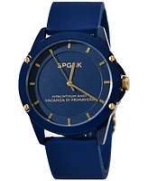 Spgbk Watches Unisex Smith Blue Silicone Strap Watch 44mm