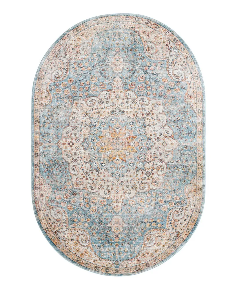 Bayshore Home Aquidneck AQU01 5'3" x 8' Oval Area Rug