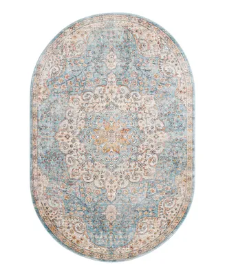 Bayshore Home Aquidneck AQU01 5'3" x 8' Oval Area Rug