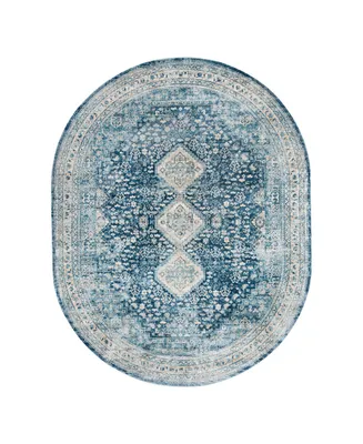 Bayshore Home Aquidneck AQU02 7'10" x 10'2" Oval Area Rug