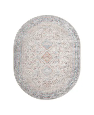 Bayshore Home Aquidneck AQU02 7'10" x 10'2" Oval Area Rug