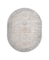 Bayshore Home Aquidneck AQU02 7'10" x 10'2" Oval Area Rug