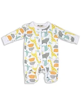 Baby Boys and Girls Colorful Zoo Layette Gift Mesh Bag, 5 Piece Set