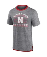 Men's Fanatics Heathered Gray Nebraska Huskers Personal Record T-shirt