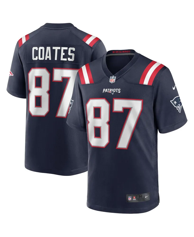 Men's Nike Ben Coates Navy New England Patriots Game Retired Player Jersey