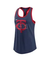 Women's Nike Navy Minnesota Twins X-Ray Racerback Performance Tank Top