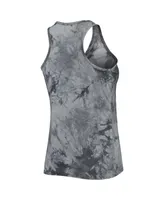 Women's Concepts Sport Charcoal Indiana Hoosiers Billboard Tie-Dye Tank Top and Shorts Set